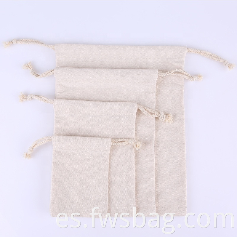 Custom Print Linen Reusable Muslin Bag Gift Candy Favor Bag Jewelry Pouches Small Drawstring Bag For Wedding Tea Rice4